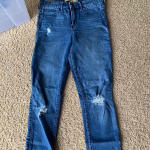 Hollister High Waisted Ripped Jeans